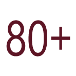 80+ programs