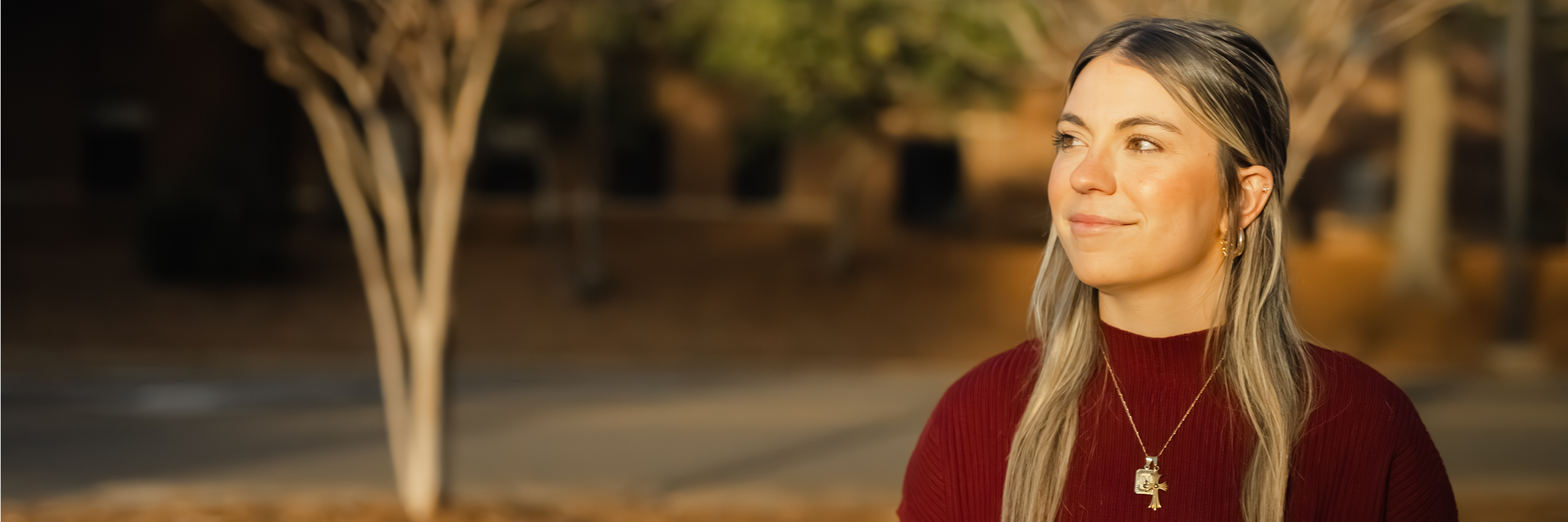girl looking at sun