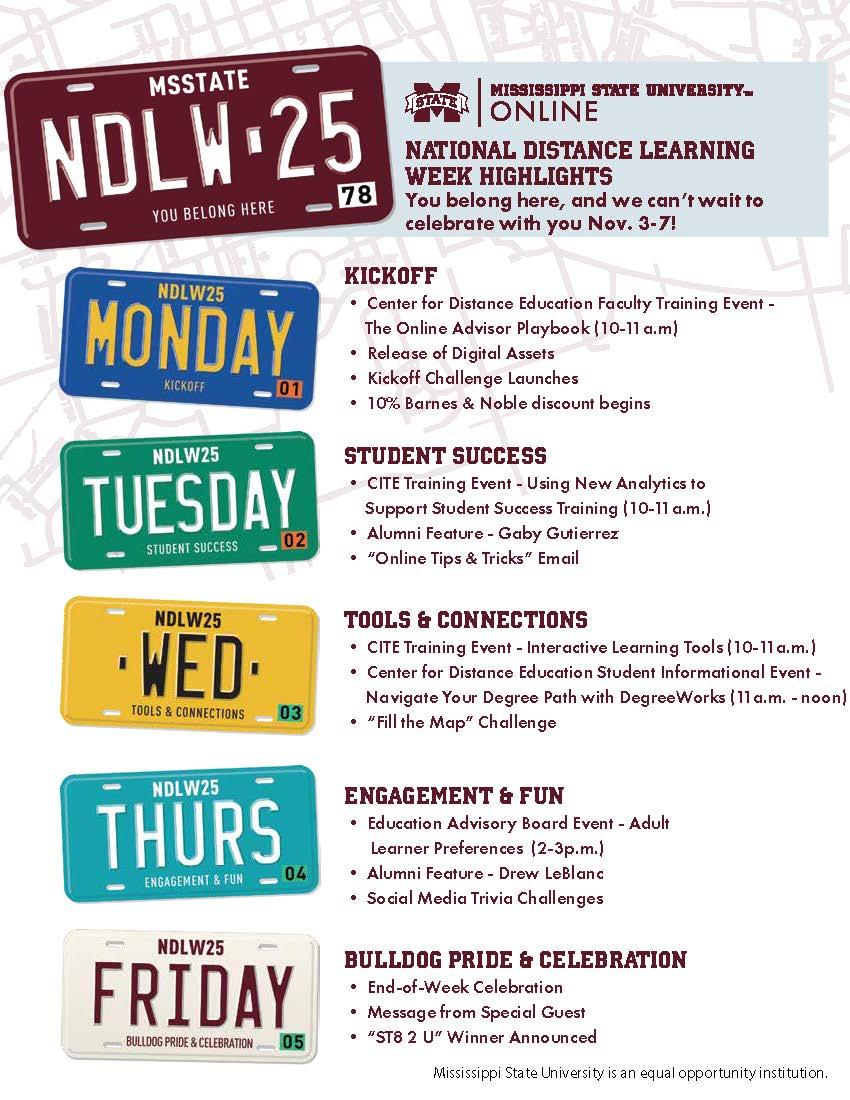 Events on National Distance Learning week
